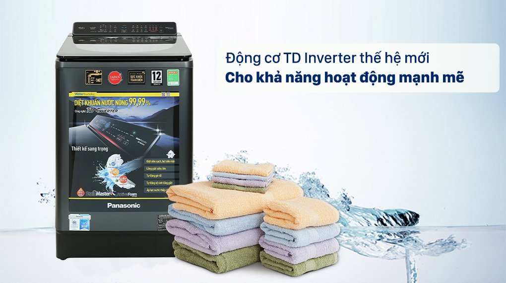 Máy giặt Panasonic NA-FD16V1BRV - TD Inverter