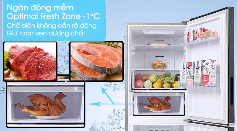 Tủ lạnh Samsung Inverter 280 lít RB27N4010BU/SV - Ngăn đông mềm Optimal Fresh Zone