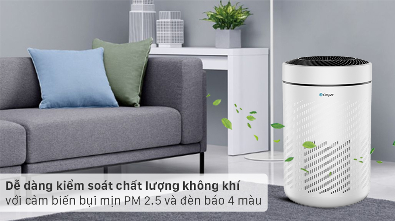 Máy lọc không khí Casper AP-250MAH - Đèn báo chất lượng không khí