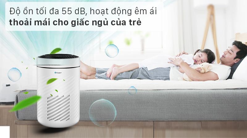 Máy lọc không khí Casper AP-250MAH - Độ ồn 55 dB