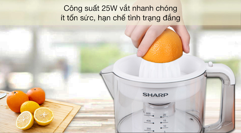 Máy vắt cam Sharp 25W EJ-J256-WH - Công suất 25W