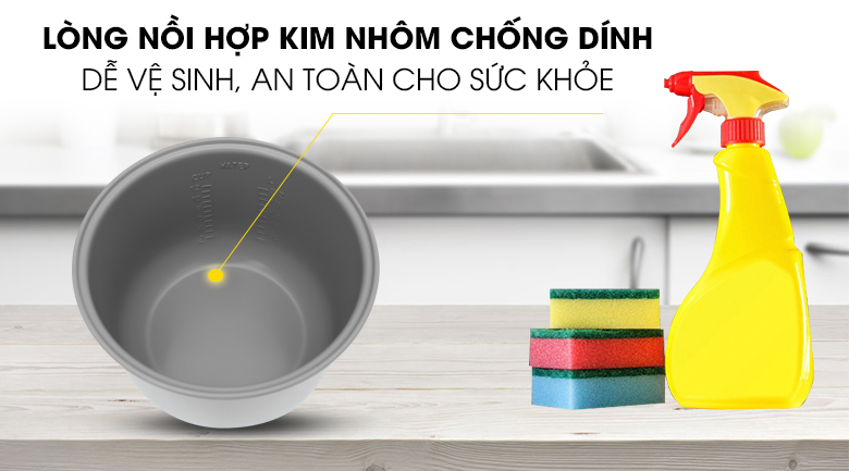 Long noi - Nồi cơm nắp gài Sharp KS-223TJV-CH 2.2 lít