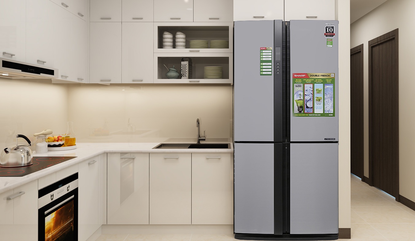 Tủ lạnh Sharp 626 lít SJ-FX631V-SL có dung tích lớn