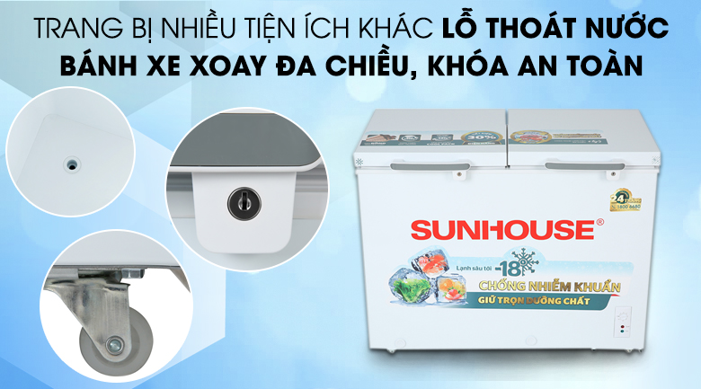 Tủ đông Sunhouse 225 lít SHR-F2272W2 - Tiện ích khác