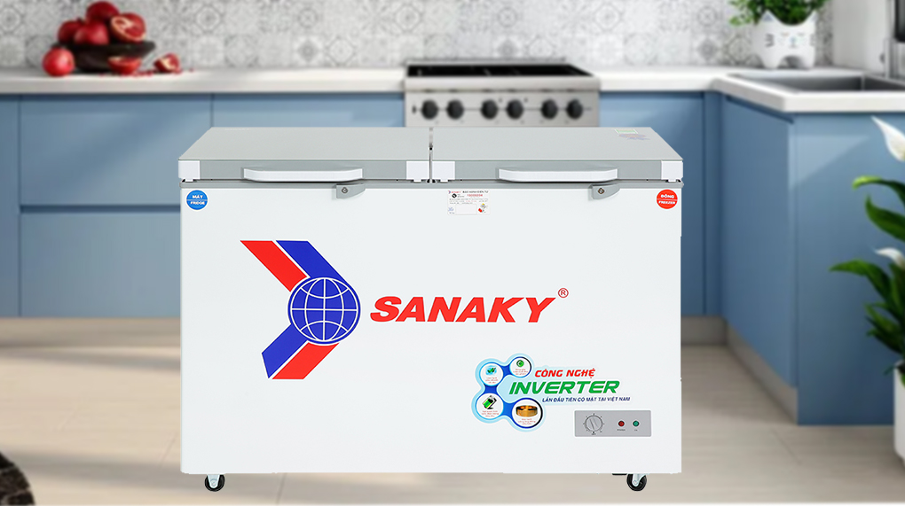 Tủ đông Sanaky Inverter 260 lít VH-3699W4K - Tông quan thiết kế
