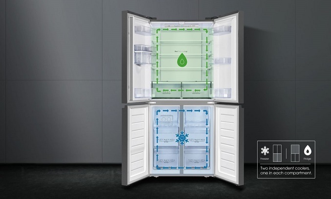Tủ lạnh Casper Inverter 463 lít RM-522VBW - Hai dàn lạnh độc lập